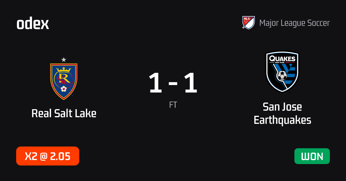Real Salt Lake - San Jose Earthquakes · ODEX pick