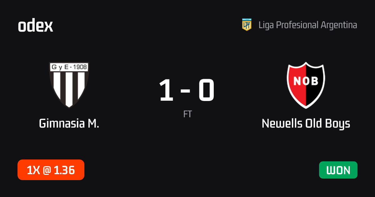 Gimnasia M. - Newells Old Boys · ODEX pick