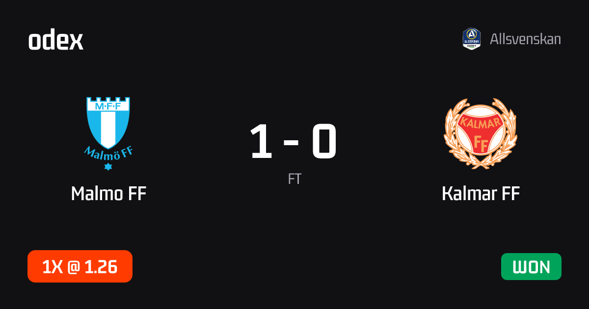 Malmo FF - Kalmar FF · ODEX pick