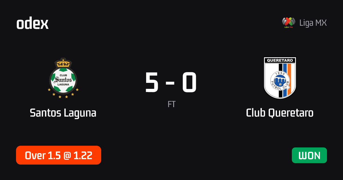 Santos Laguna - Club Queretaro · ODEX pick
