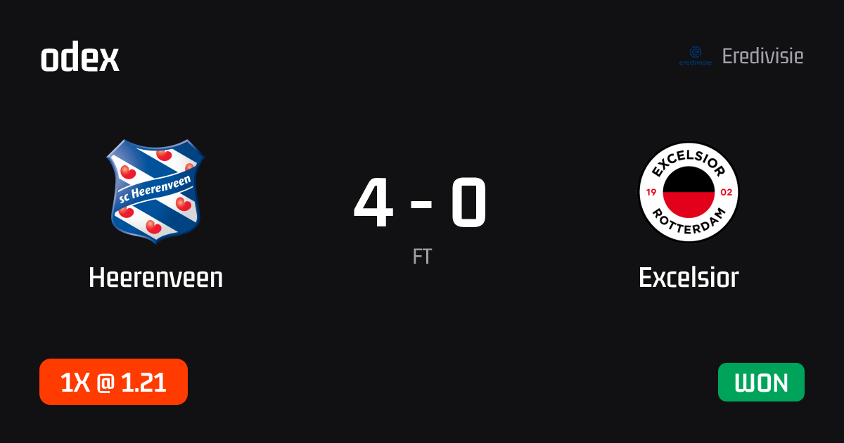 Heerenveen - Excelsior · ODEX pick