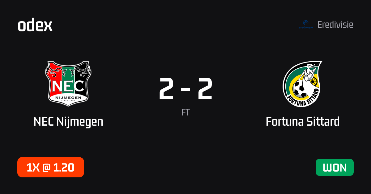 NEC Nijmegen - Fortuna Sittard · ODEX pick