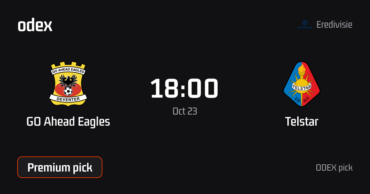 GO Ahead Eagles - Telstar · ODEX pick
