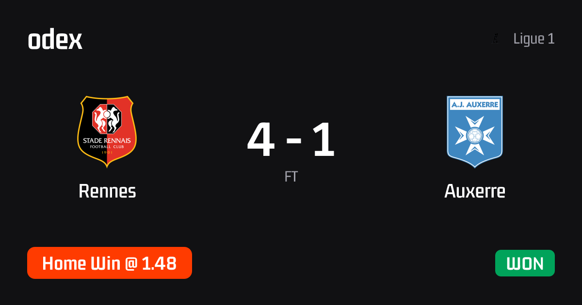 Rennes - Auxerre · ODEX pick