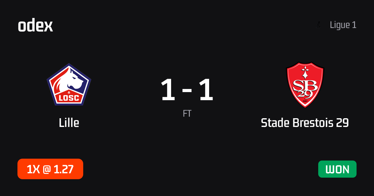 Lille - Stade Brestois 29 · ODEX pick