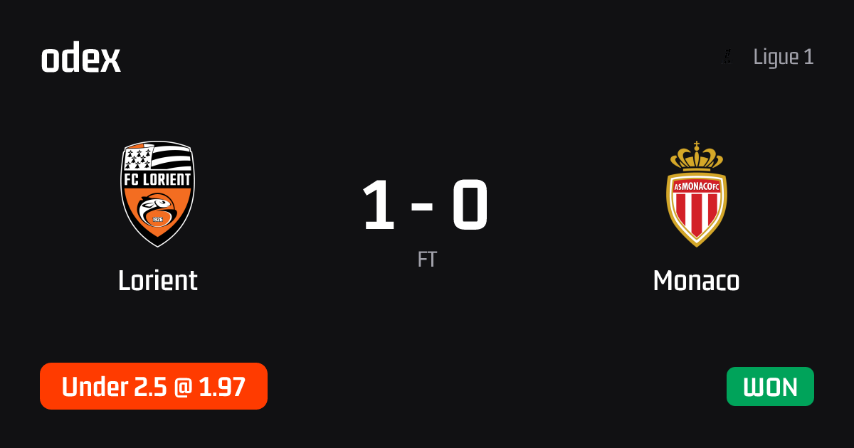 Lorient - Monaco · ODEX pick