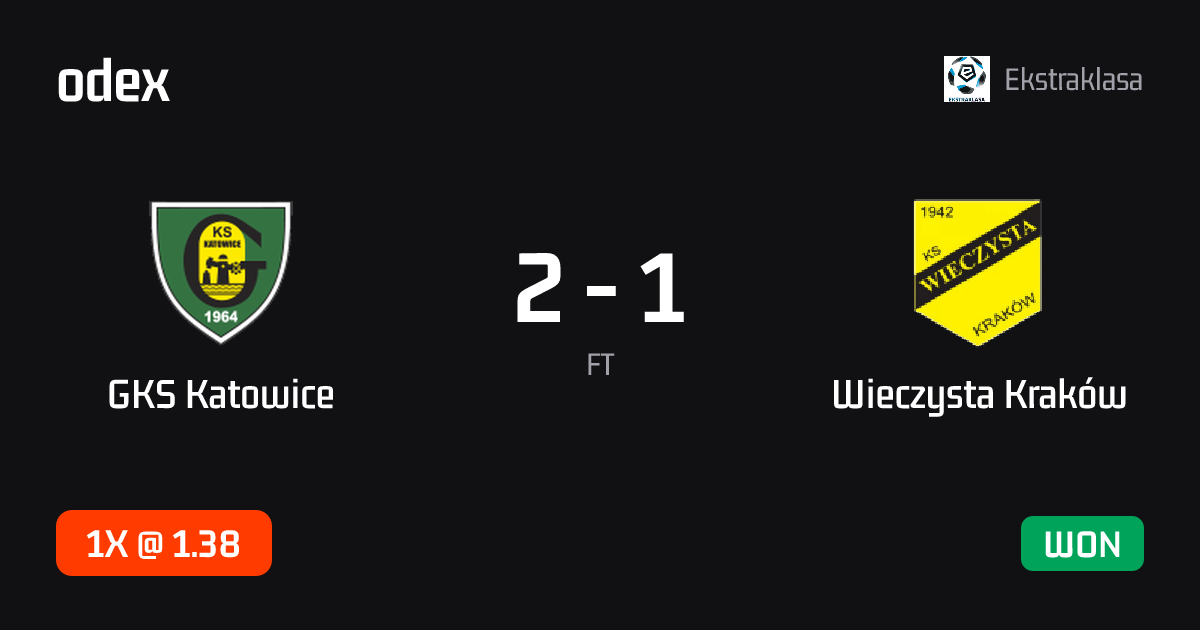 GKS Katowice - Wieczysta Kraków · ODEX pick