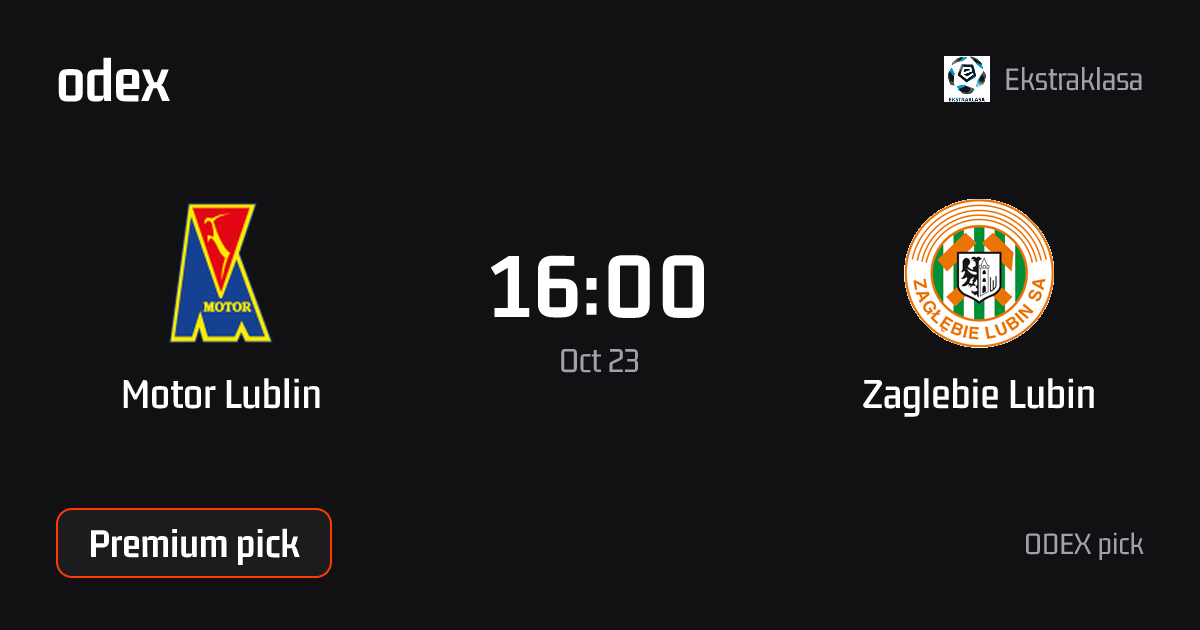 Motor Lublin - Zaglebie Lubin · ODEX pick