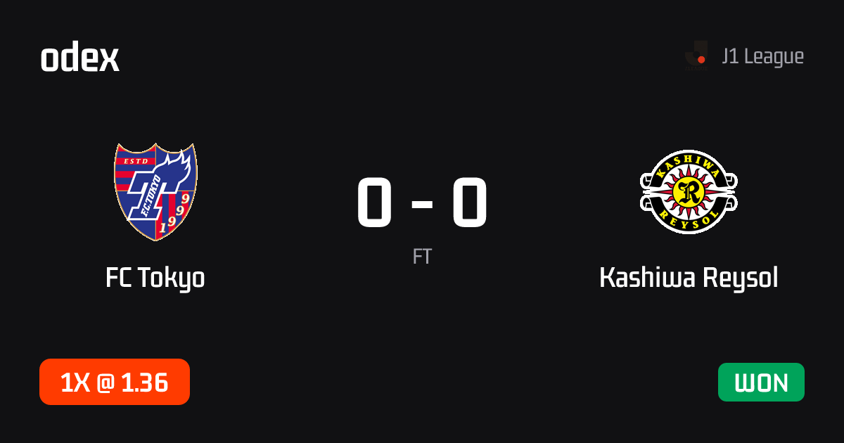 FC Tokyo - Kashiwa Reysol · ODEX pick