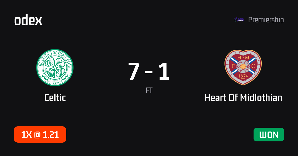 Celtic - Heart Of Midlothian · ODEX pick