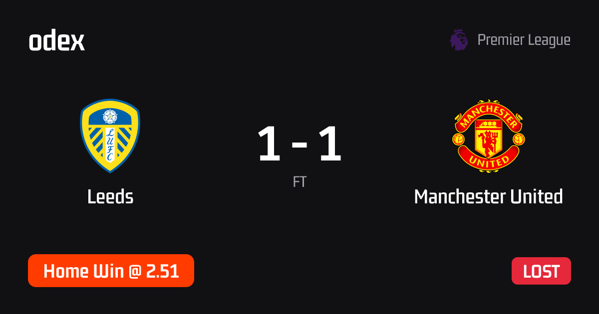 Leeds - Manchester United · ODEX pick