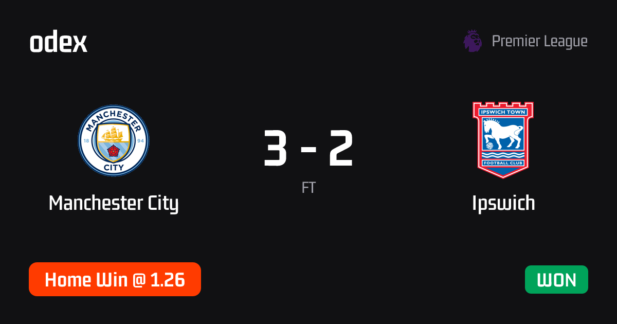 Manchester City - Ipswich · ODEX pick