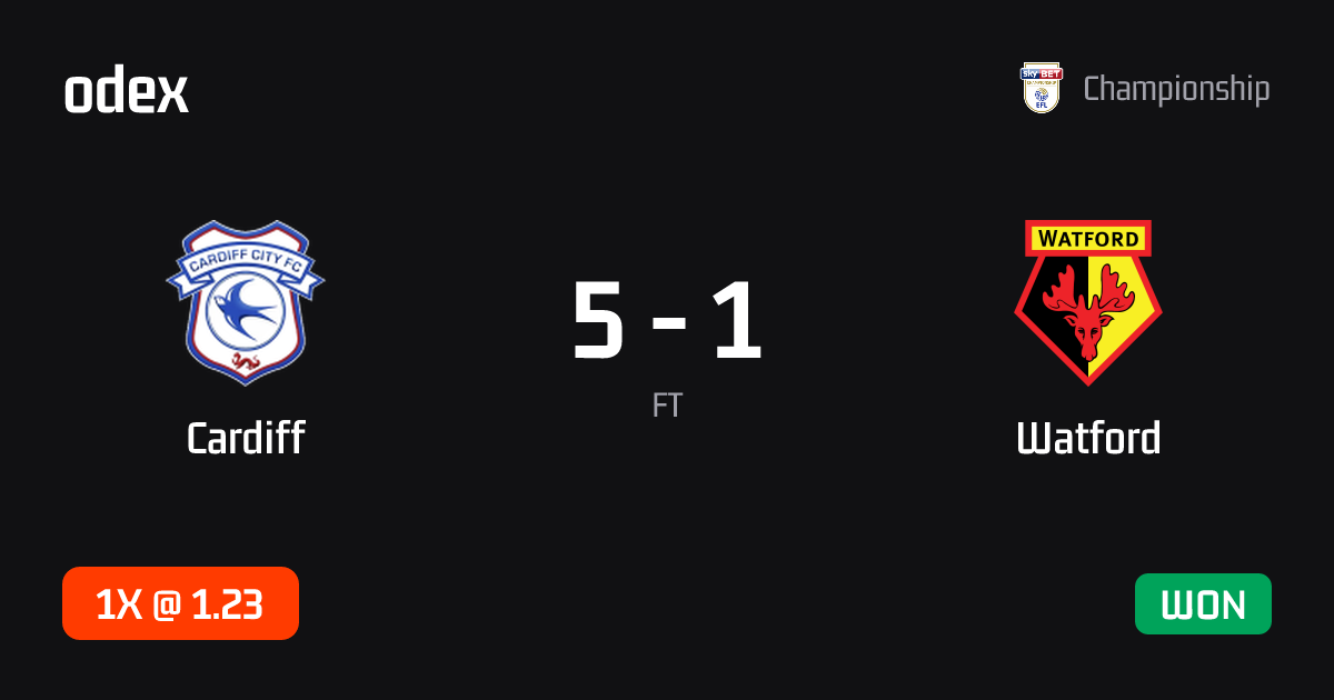 Cardiff - Watford · ODEX pick