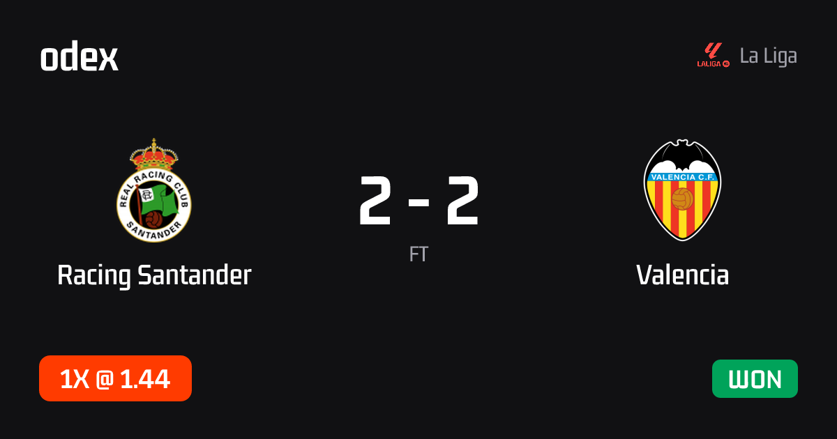 Racing Santander - Valencia · ODEX pick