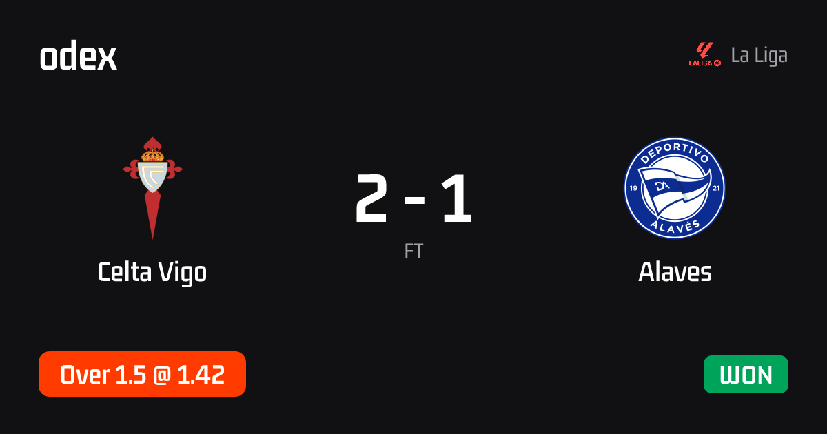 Celta Vigo - Alaves · ODEX pick