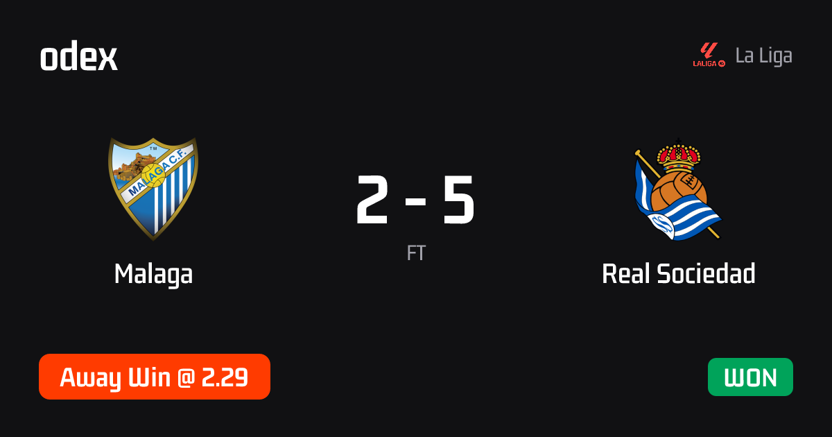 Malaga - Real Sociedad · ODEX pick