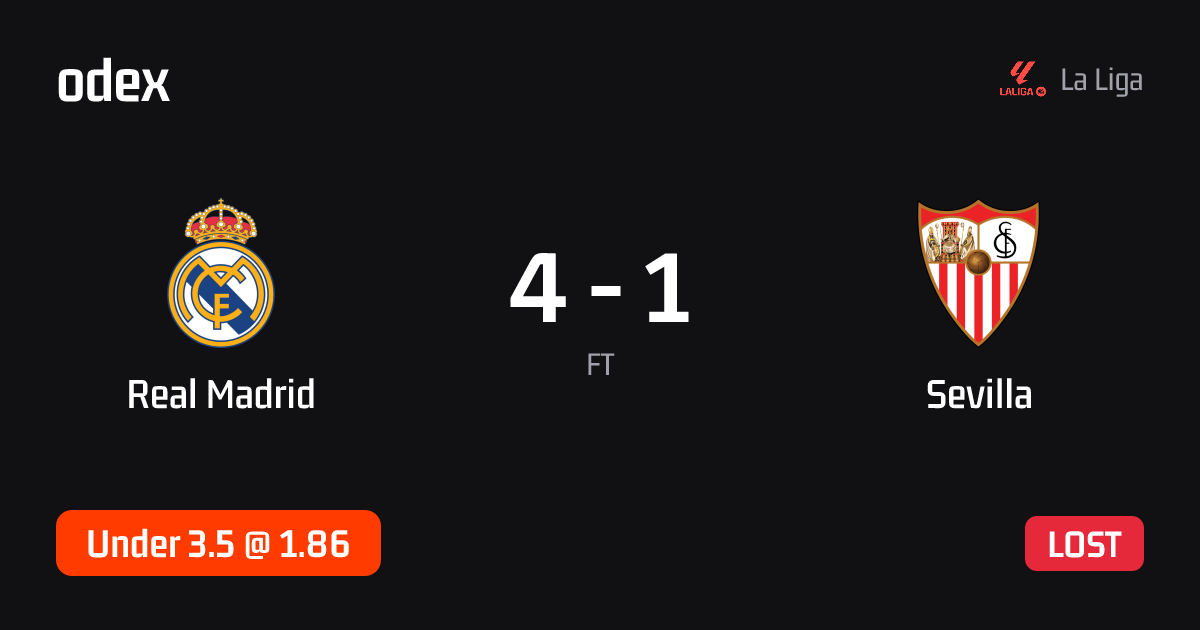 Real Madrid - Sevilla · ODEX pick