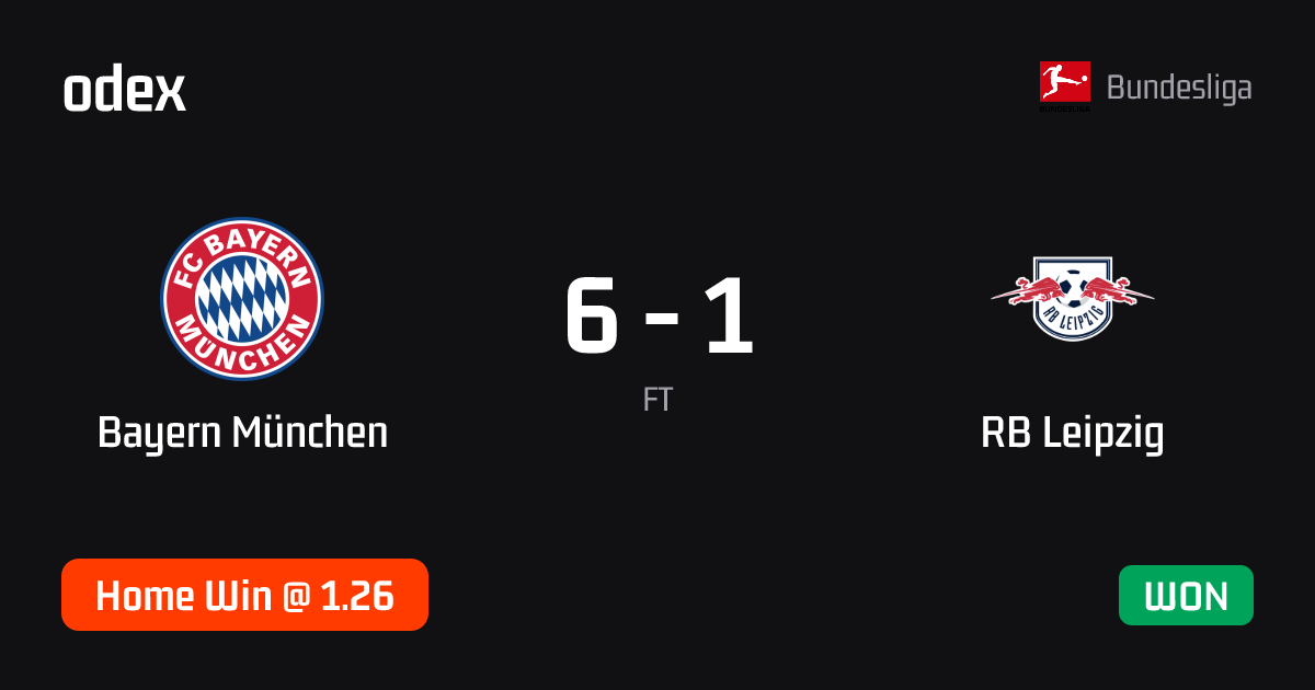 Bayern München - RB Leipzig · ODEX pick