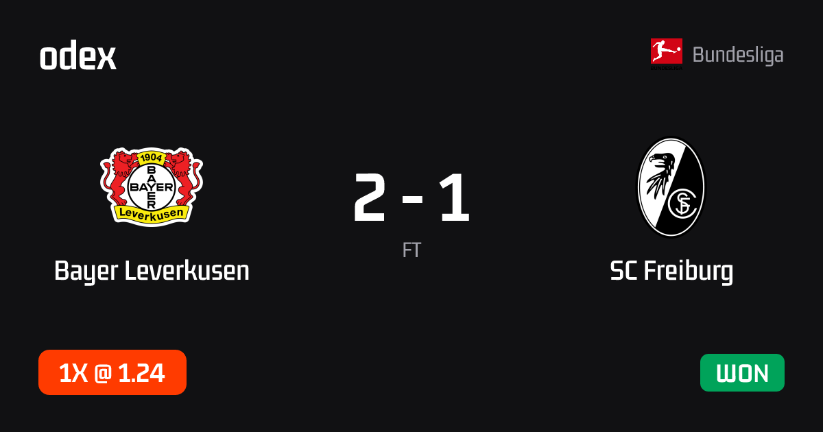 Bayer Leverkusen - SC Freiburg · ODEX pick