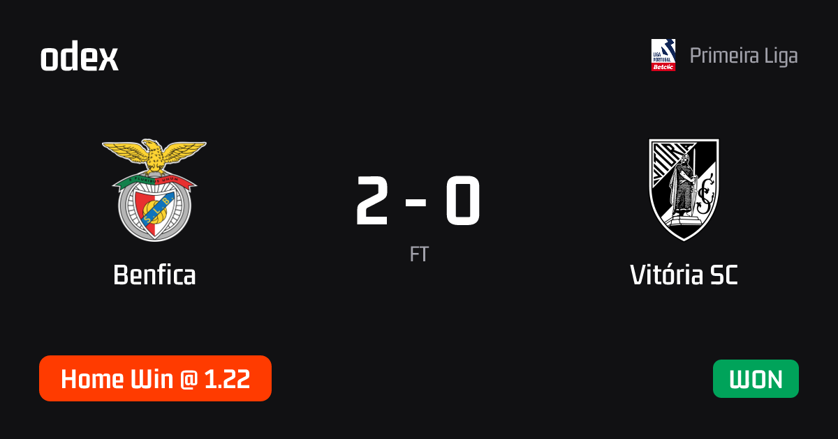 Benfica - Vitória SC · ODEX pick