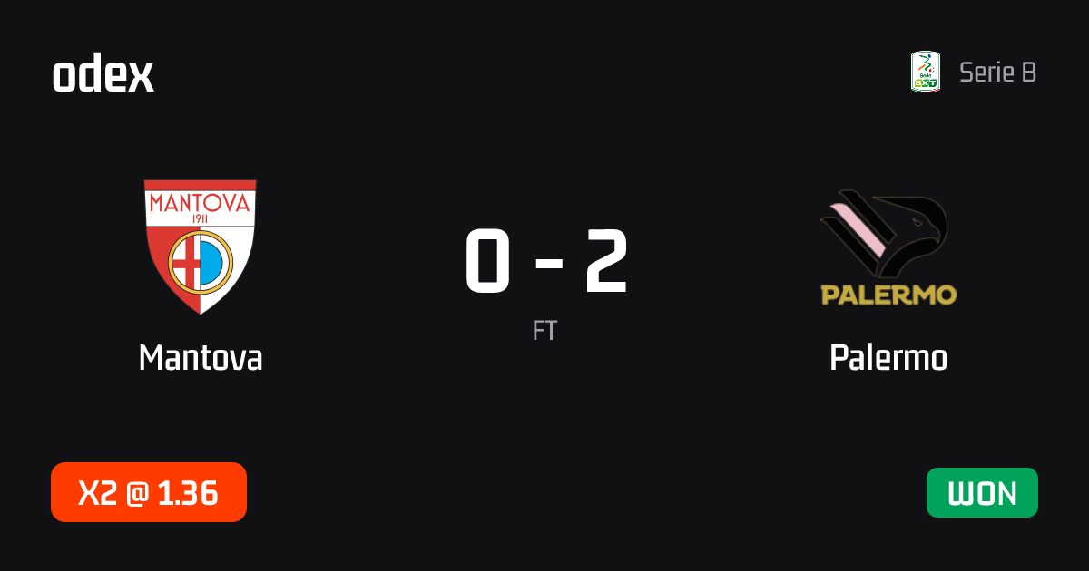 Mantova - Palermo · ODEX pick