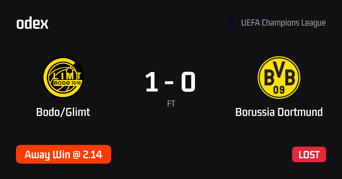 Bodo/Glimt - Borussia Dortmund · ODEX pick