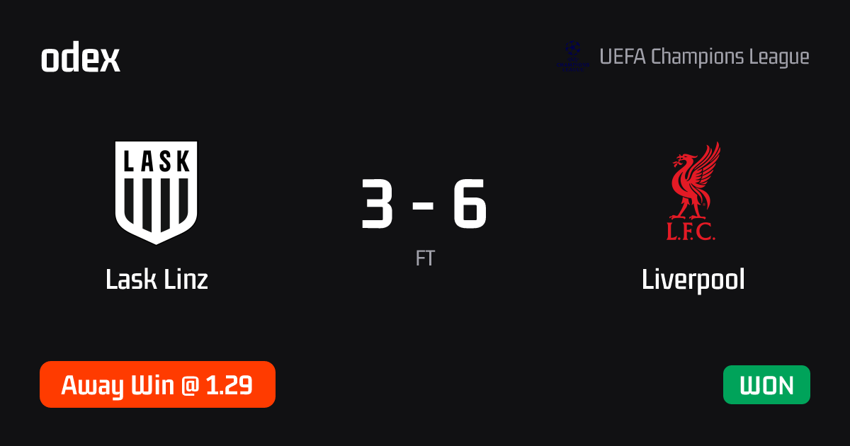 Lask Linz - Liverpool · ODEX pick