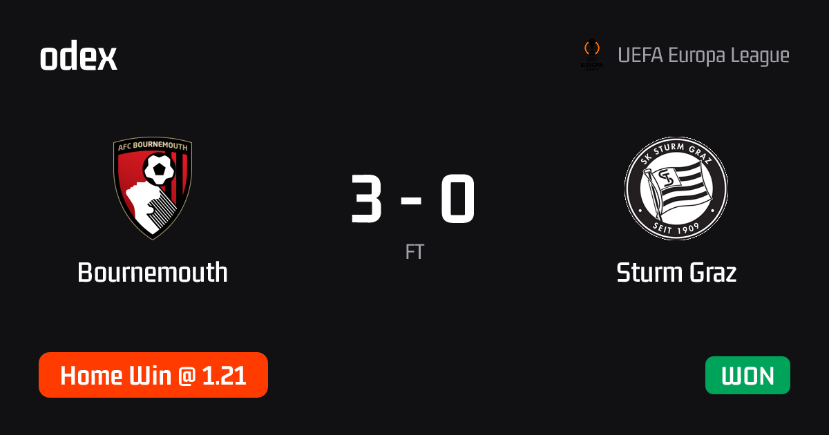 Bournemouth - Sturm Graz · ODEX pick