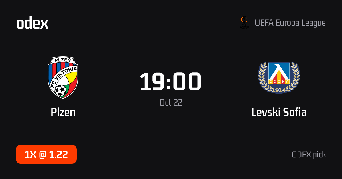 Plzen - Levski Sofia · ODEX pick