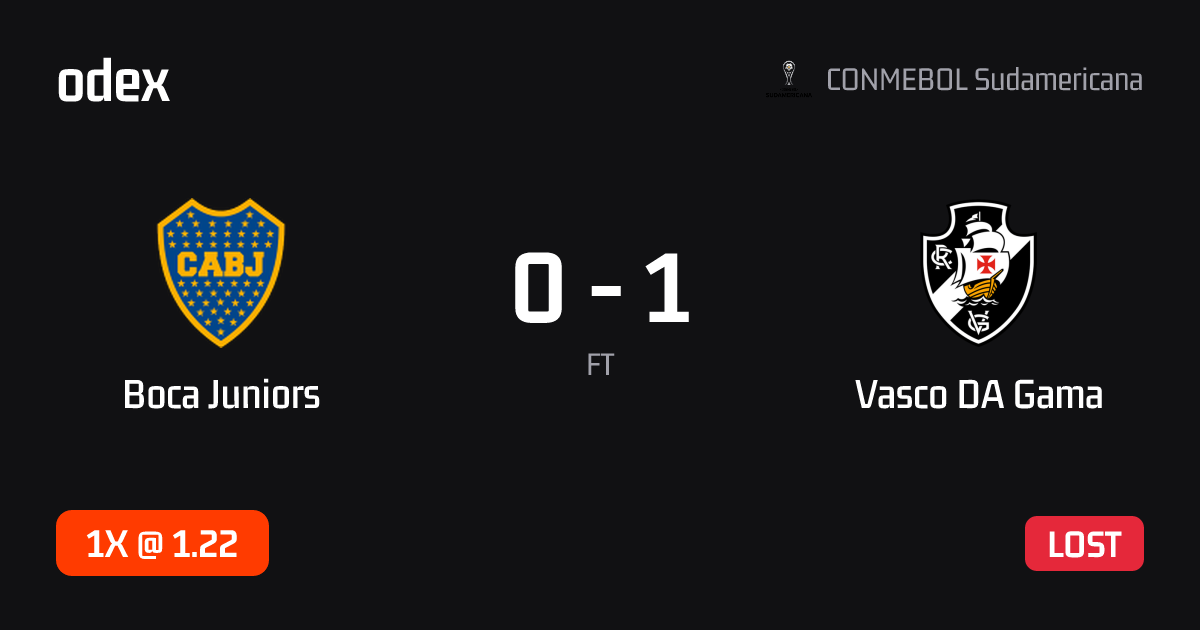 Boca Juniors - Vasco DA Gama · ODEX pick