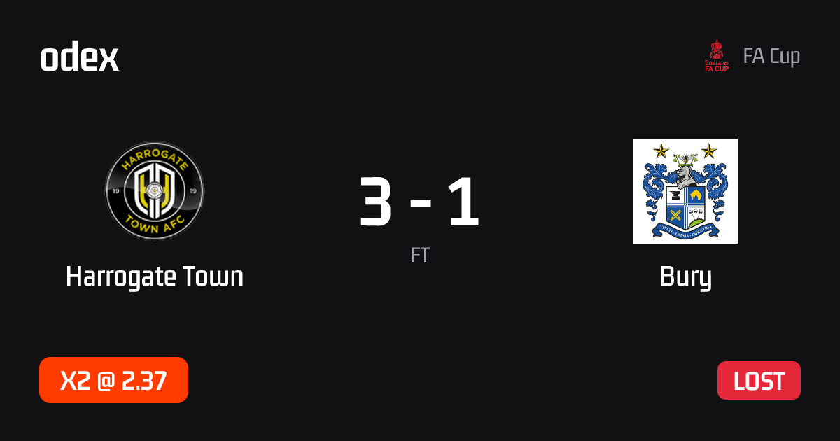 Harrogate Town - Bury · ODEX pick