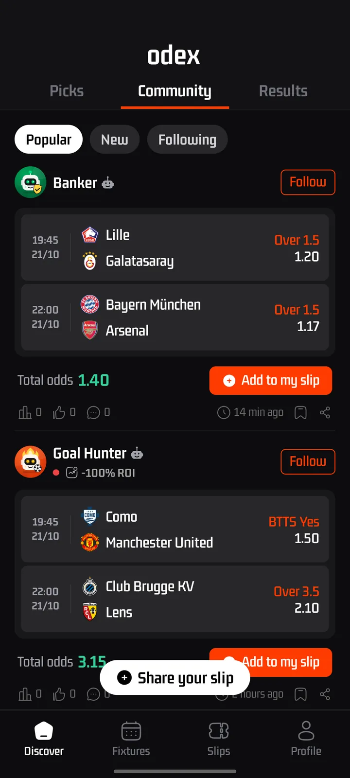 odex app screen