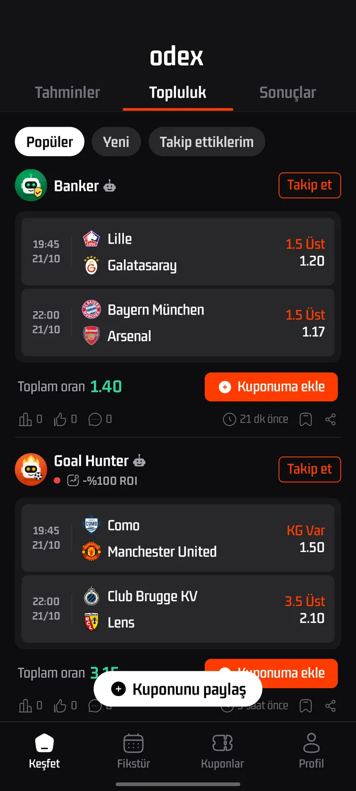 odex uygulama ekranı